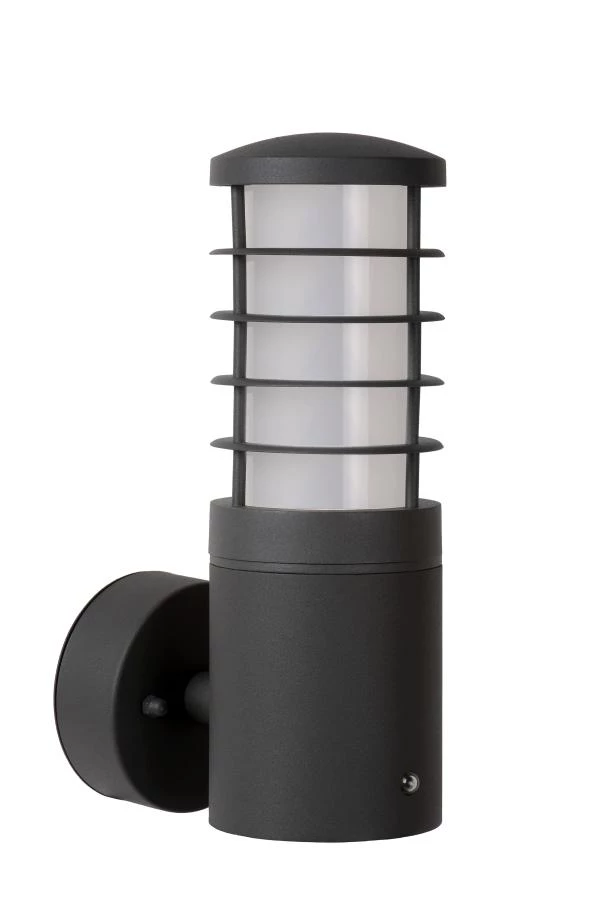 Lucide SOLID - Wandlamp Buiten - Ø 9 cm - 1xE27 - IP54 - Antraciet - uit